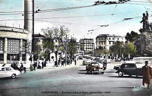 Constantine - Avenue Liagre et Place Lamoriciere - 1955